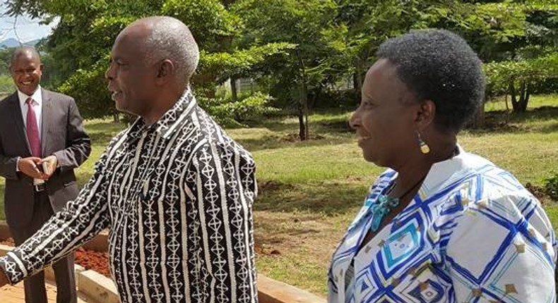 Governor Kivutha Kibwana and DG Adelina Mwau