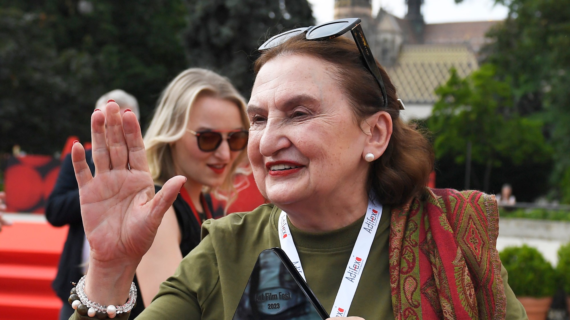 Česká herečka Eva Holubová.