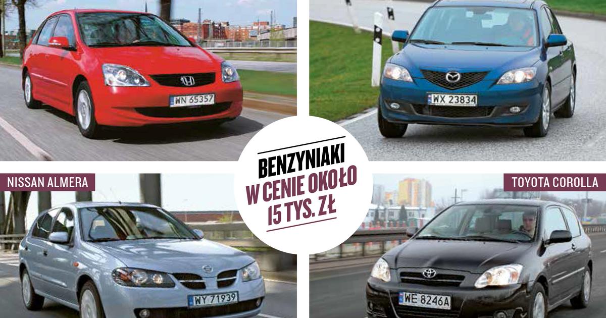 Japońskie kompakty Honda Civic, Nissan Almera, Mazda 3