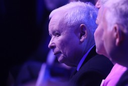 Jarosław Kaczyński podczas majowej konwencji programowej Prawa i Sprawiedliwości w Warszawie