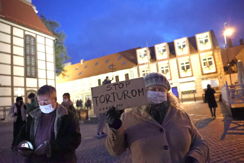 Protest przeciwko wyrokowi TK w Zielonej Górze 