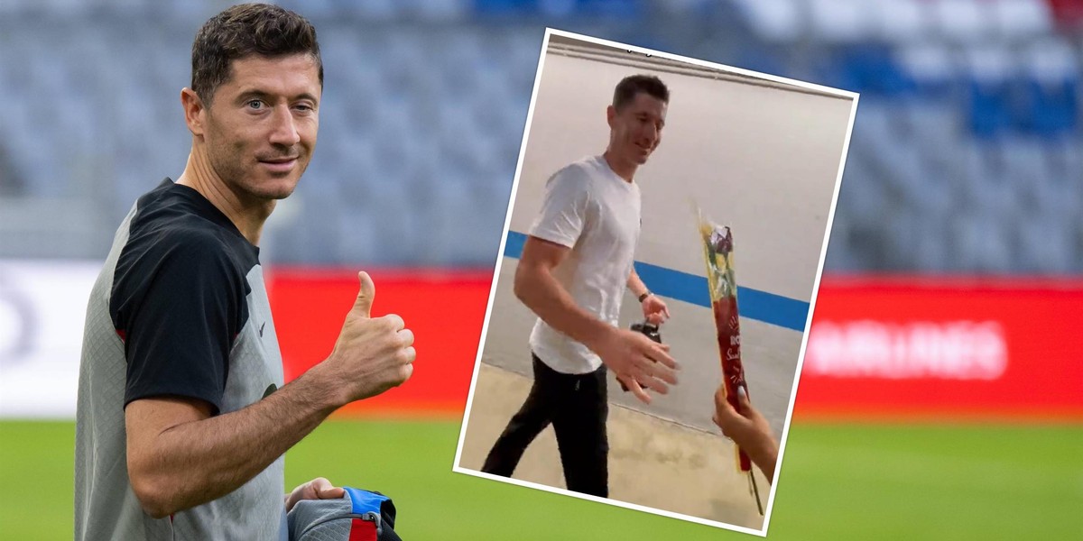 Robert Lewandowski i ciekawy prezent z okazji Dnia Świętego Jerzego. 