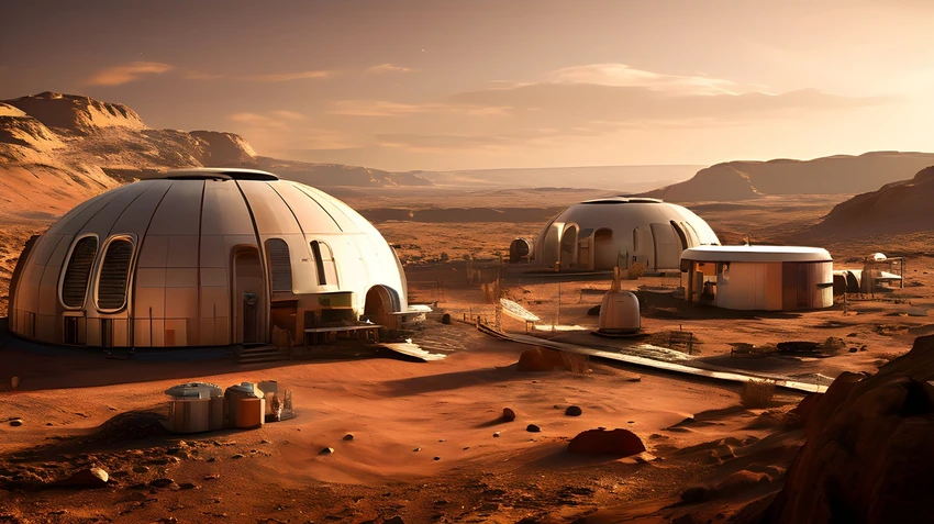 Vizioni i një artisti për një koloni në Mars