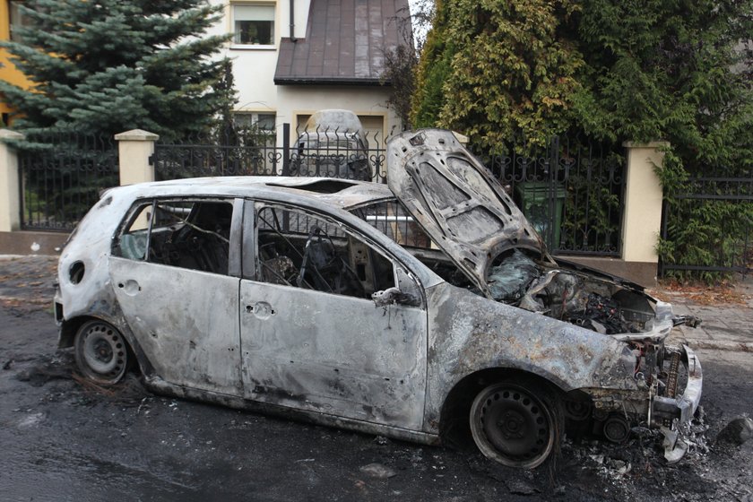 W Gdańsku spłonęło luksusowe bmw