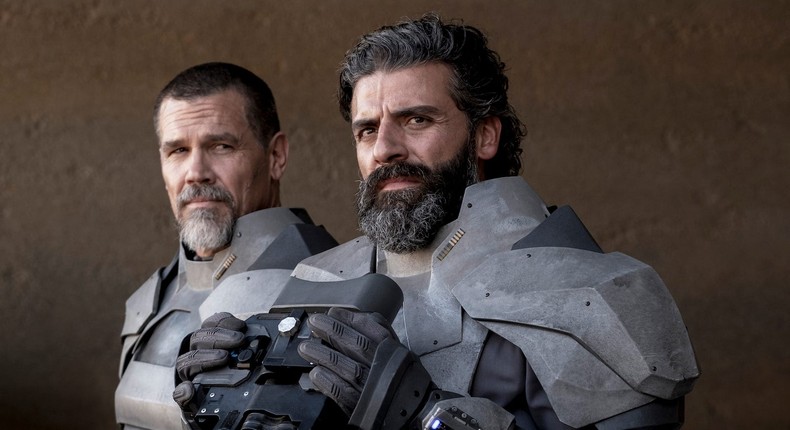 Oscar Isaac and Josh Brolin in Dune.
