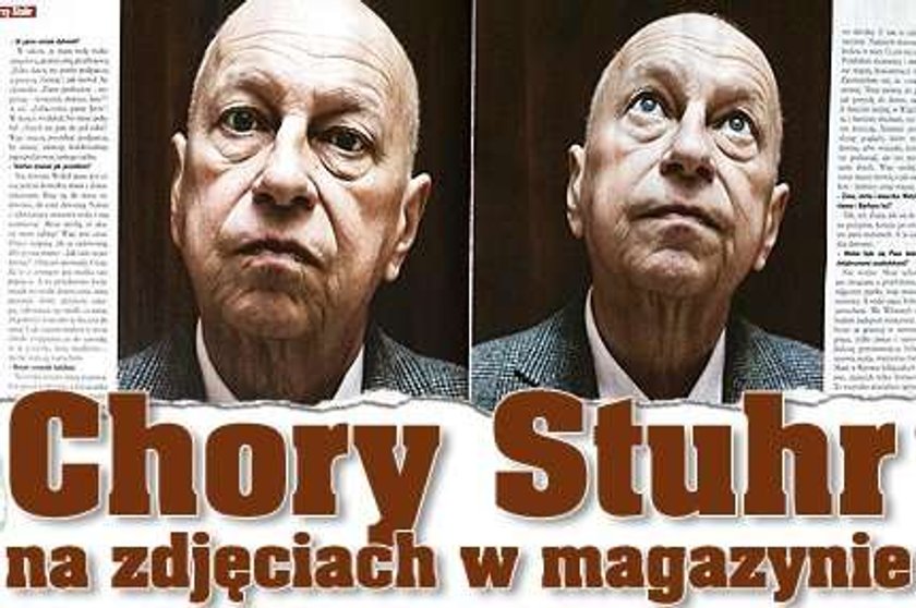 Chory Stuhr na zdjęciach w magazynie