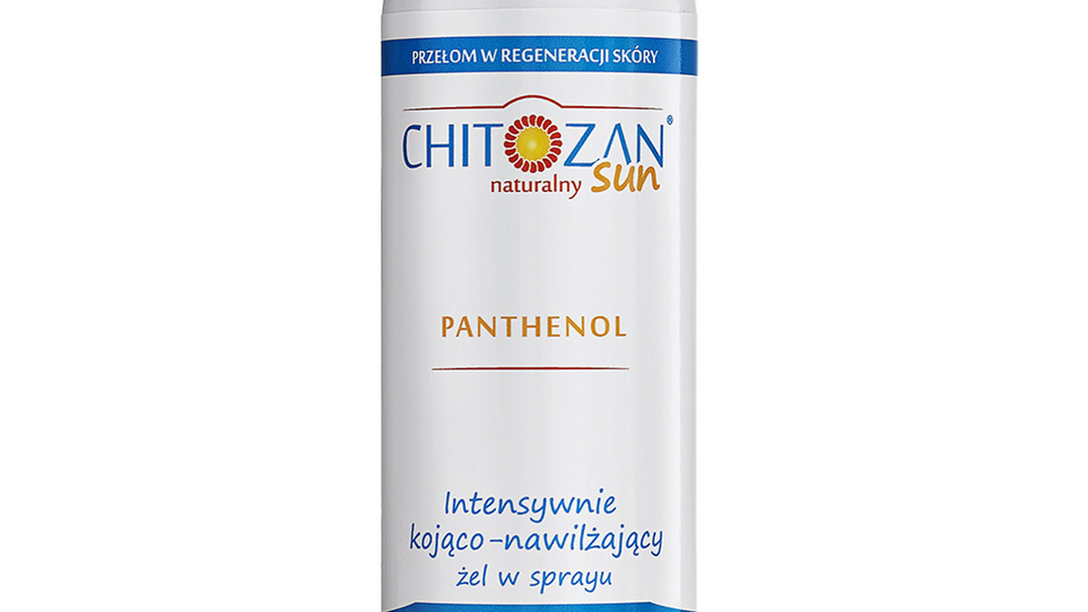 Chitozan naturalny Sun to pierwszy na świecie produkt kosmetyczny opracowany na bazie hydrożelu chitozanu. Naturalny. Łączy w sobie wszystko, co niezbędne skórze, aby łagodzić oparzenia słoneczne, nawilżać i chronić przed wysuszeniem. Równocześnie regeneruje i przyspiesza gojenie wysuszonej skóry oraz tworzy warstwę ochronną.