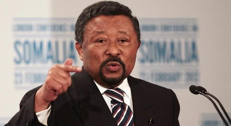 Former African Union commission chairman Jean Ping attends a press conference following the Somalia Conference at Lancaster House in London February 23, 2012. U.S. 