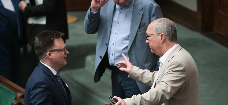 Spór Lewicy z Polską 2050 o rotacyjnego marszałka Sejmu. "Przestańcie się mazać"