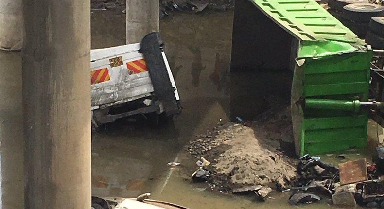 Accident on Athi river bridge (courtesy)