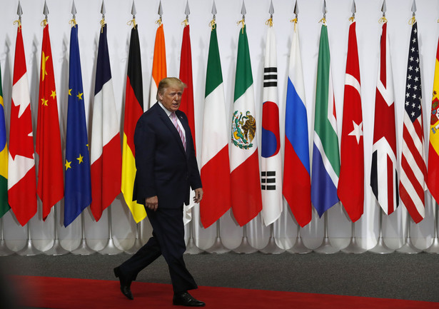 Donald Trump w czasie szczytu G20 w Japonii. 28.06.2019