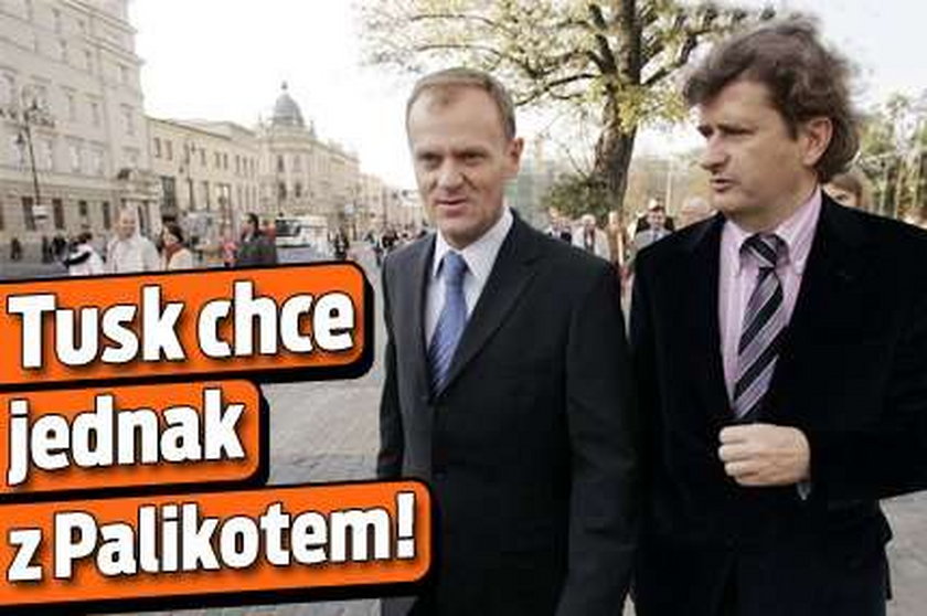 Tusk chce jednak z Palikotem!