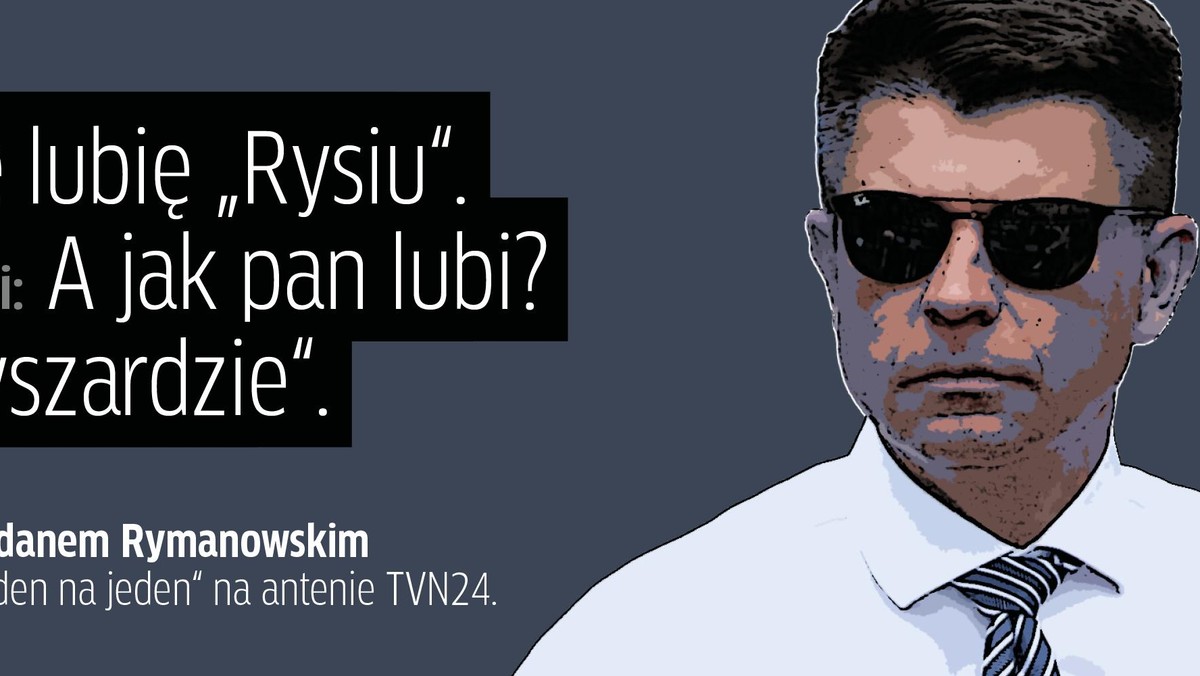 etru: Nie lubię „Rysiu. Rymanowski: A jak pan lubi? Petru: „Ryszardzie.  Rozmowa z Bogdanem Rymanowskim w programie „Jeden na jeden na antenie TVN24.