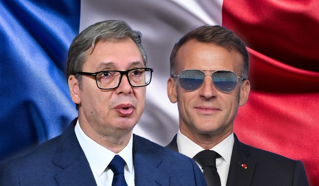Aleksandar Vučić, Emanuel Makron 