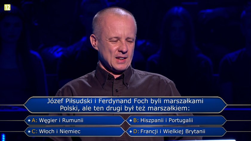 "Milionerzy" - Marek odpadł na pytaniu za 40 tysięcy