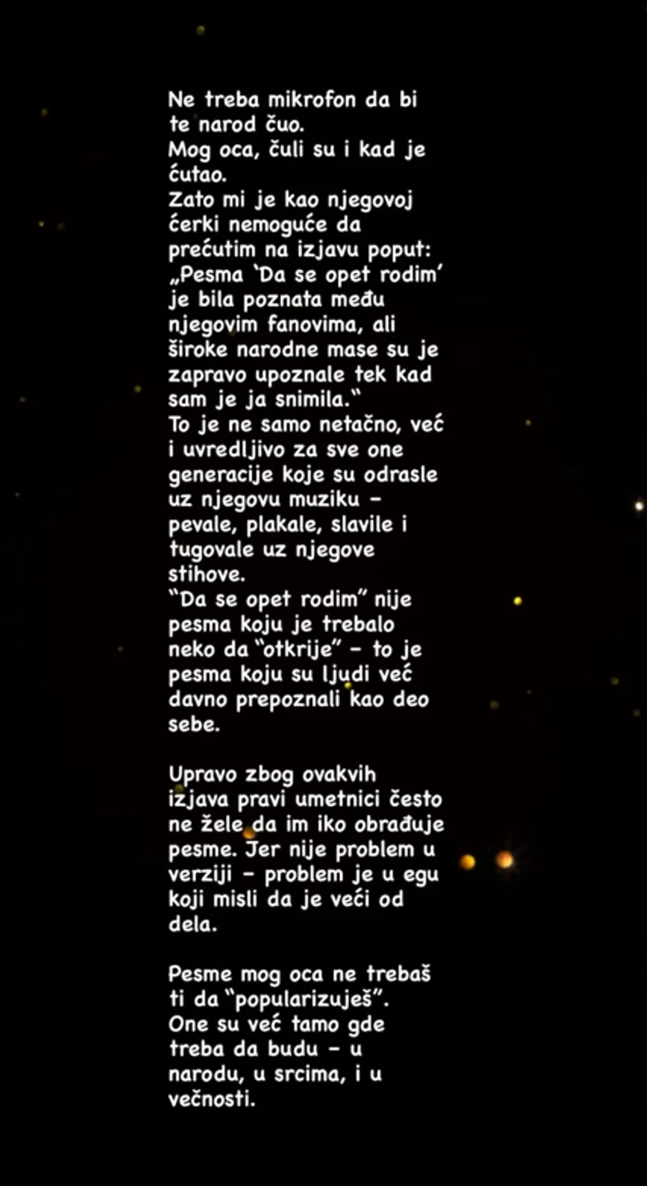 Đulkica se javno obratila Ivani Selakov