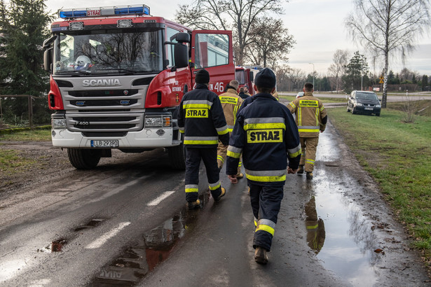 Poszukiwania w Chlewiskach - jedna z akcji Państwowej Straży Pożarnej