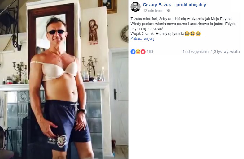 Cezary Pazura na Facebooku