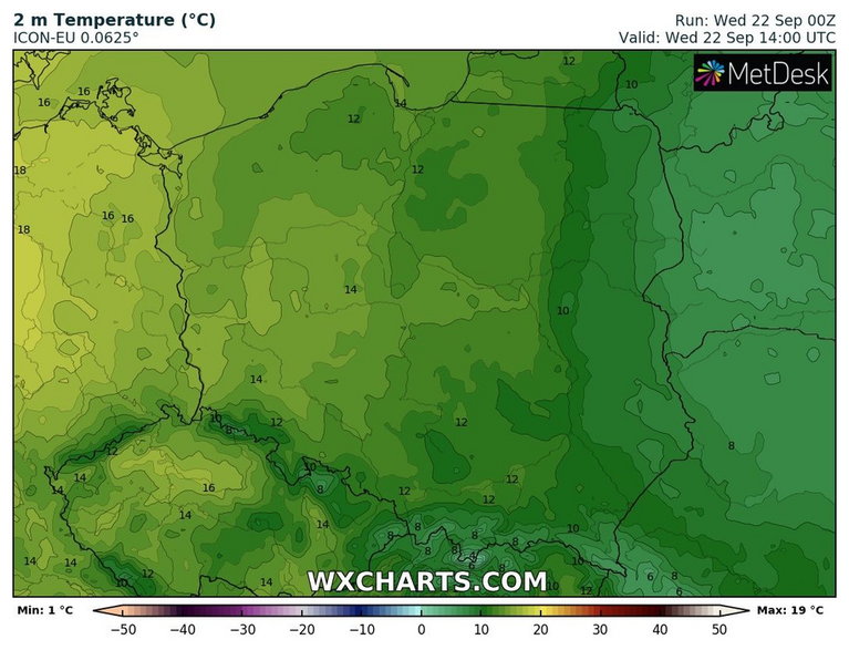 Temperatura niezbyt wysoka