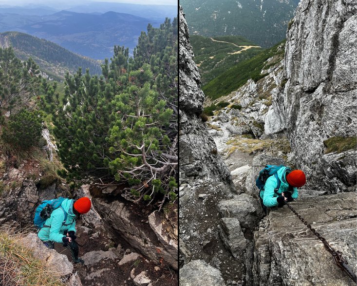 Szlak na Siwy Wierch z Wyżniej Huciańskiej Przełęczy, słowackie Tatry Zachodnie. 