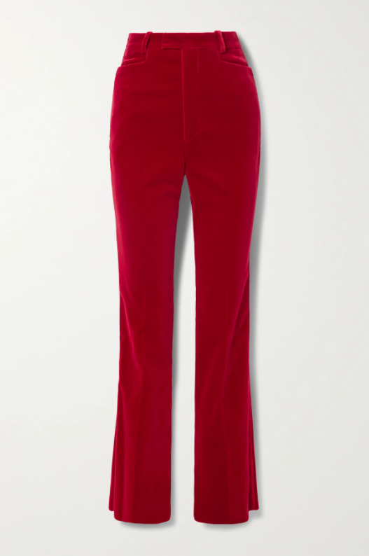 Passende Hose mit geradem Bein ebenfalls von Gucci für rund 927 Franken, via Net-A-Porter.