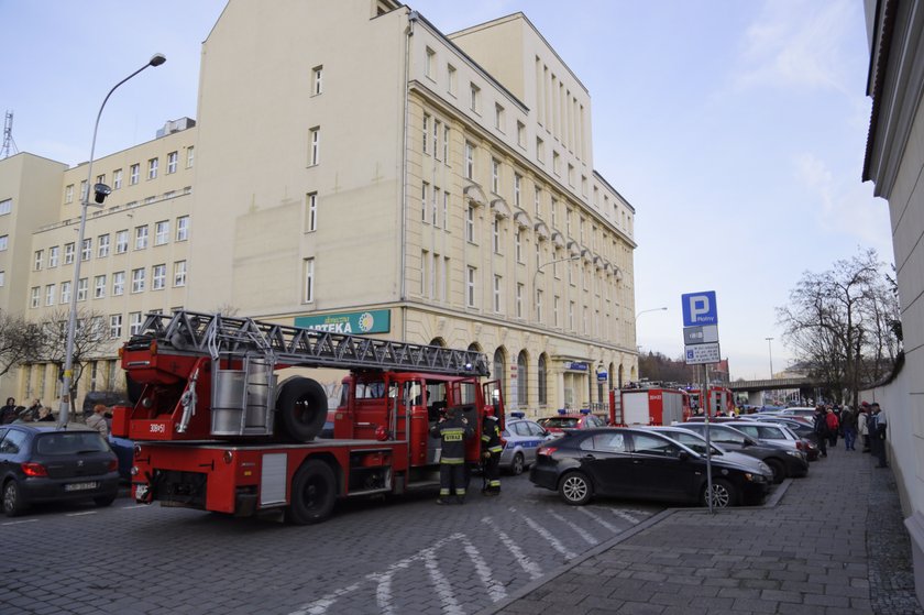 Pożar przychodni przy ul. Dobrzyńskiej