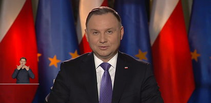 Prezydent Duda zadrwił z marszałka Grodzkiego. Powtórzył "te słowa"