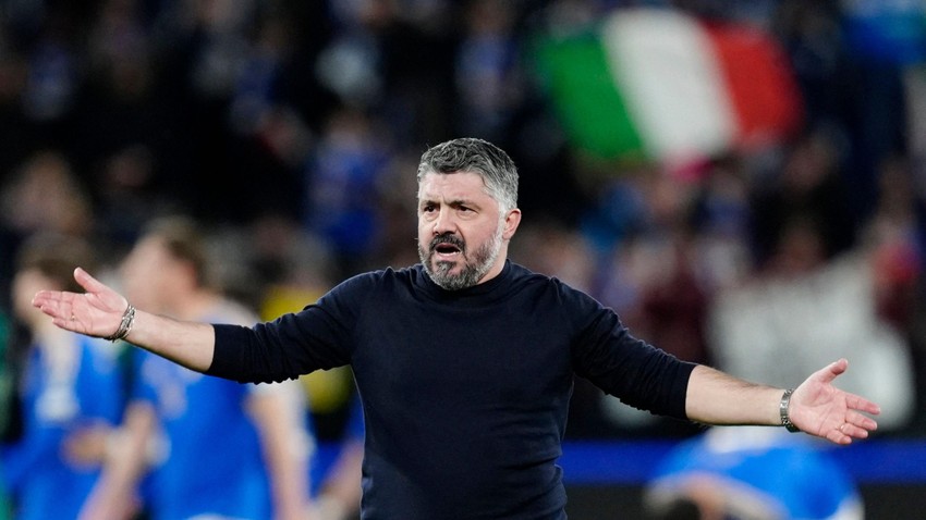 Selektor italijanske fudbalske reprezentacije Đenaro Gatuzo | Foto: REUTERS/Matteo Ciambelli