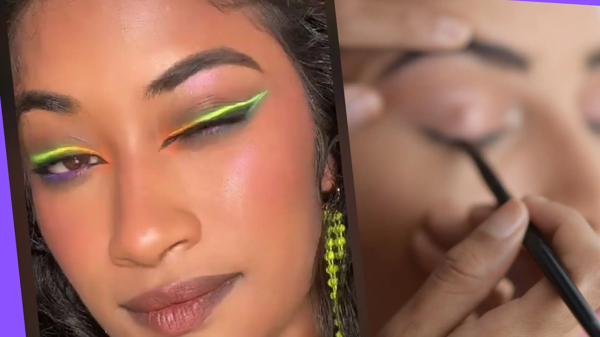 LED Eyeliner podbija TikTok. Jak zrobić neonowy makijaż oka?