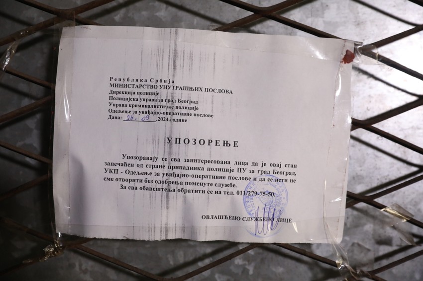 Garaža u kojoj je nađen arsenal oružja