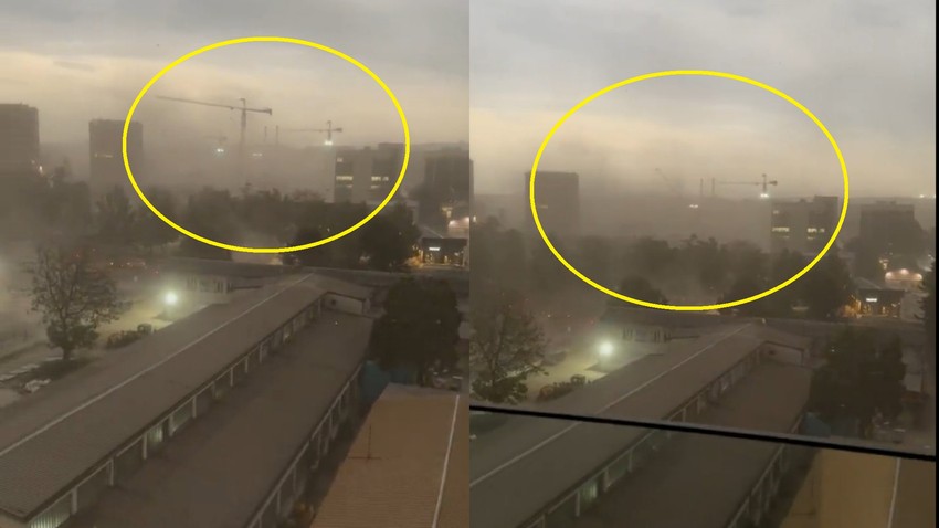 Pad krana na Novom Beogradu