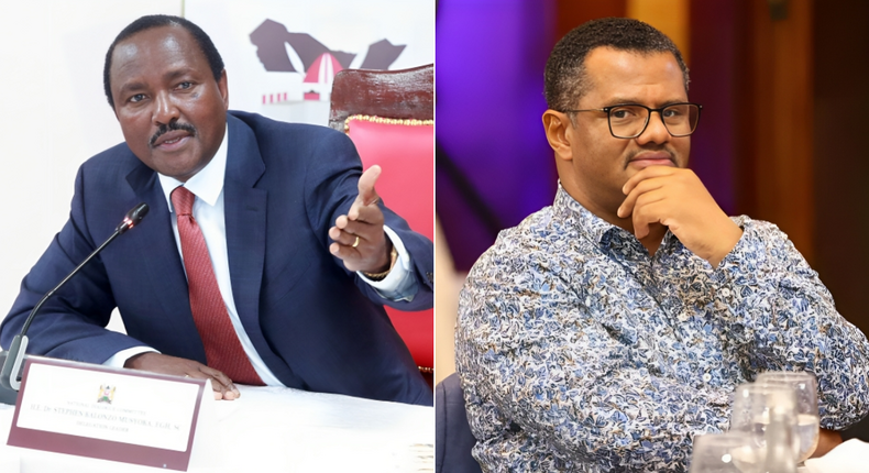 A collage of Kalonzo Musyoka and Hassan Omar