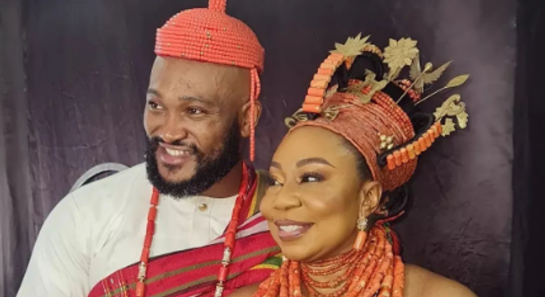 Nollywood actor Blosson Chukwujekwu and his wife Winifred Akhuemokhan