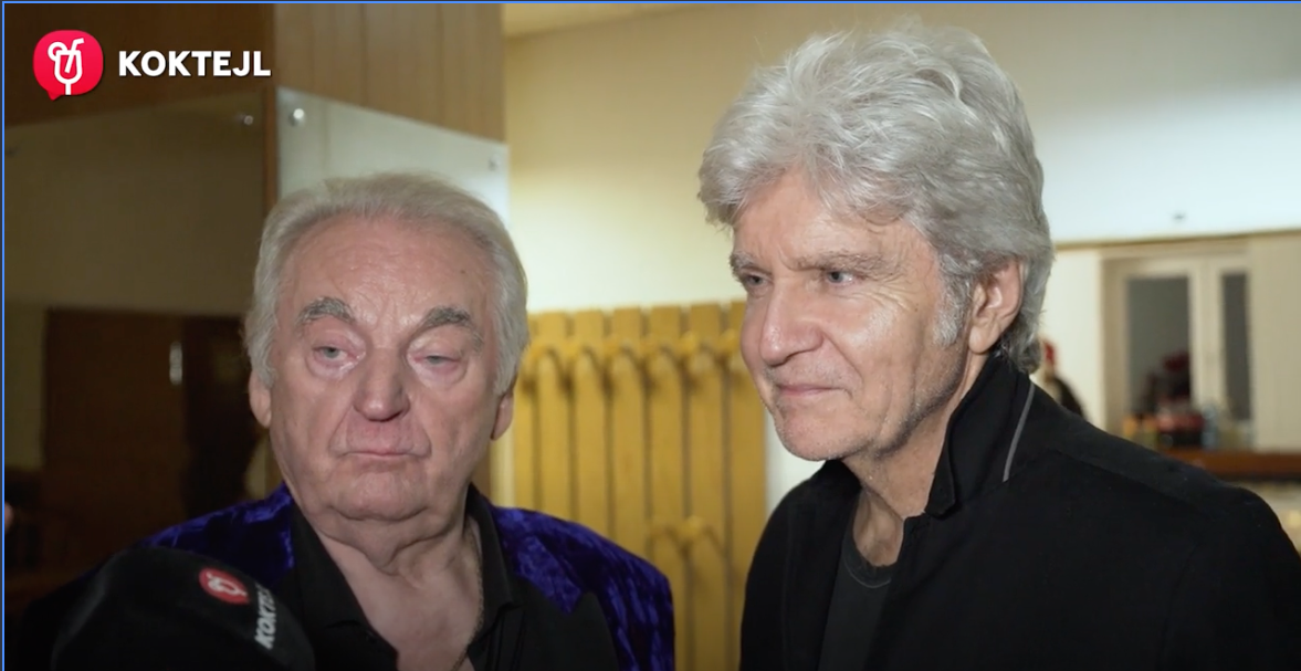 Spevák Peter Stašák a zabávač Štefan Skrúcaný.