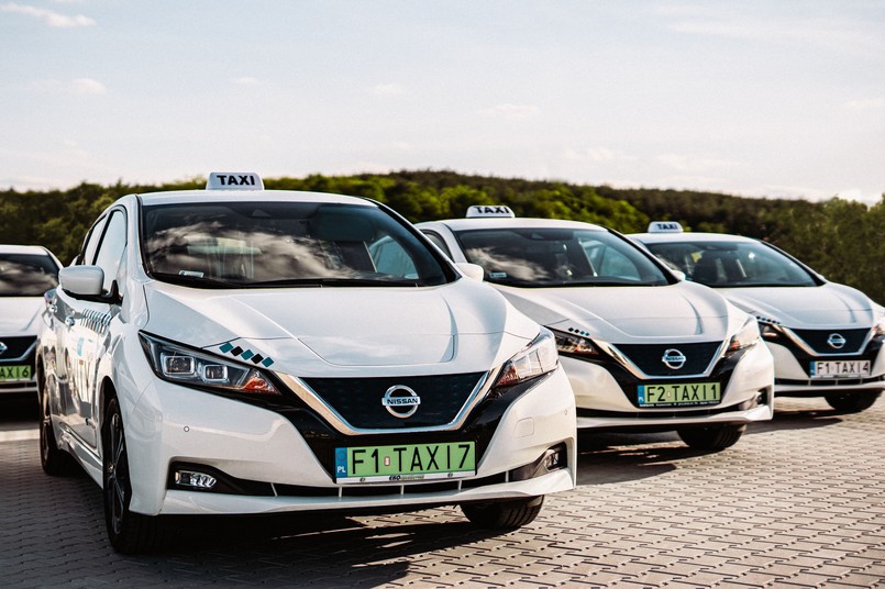 Nissan Leaf jako taksówka