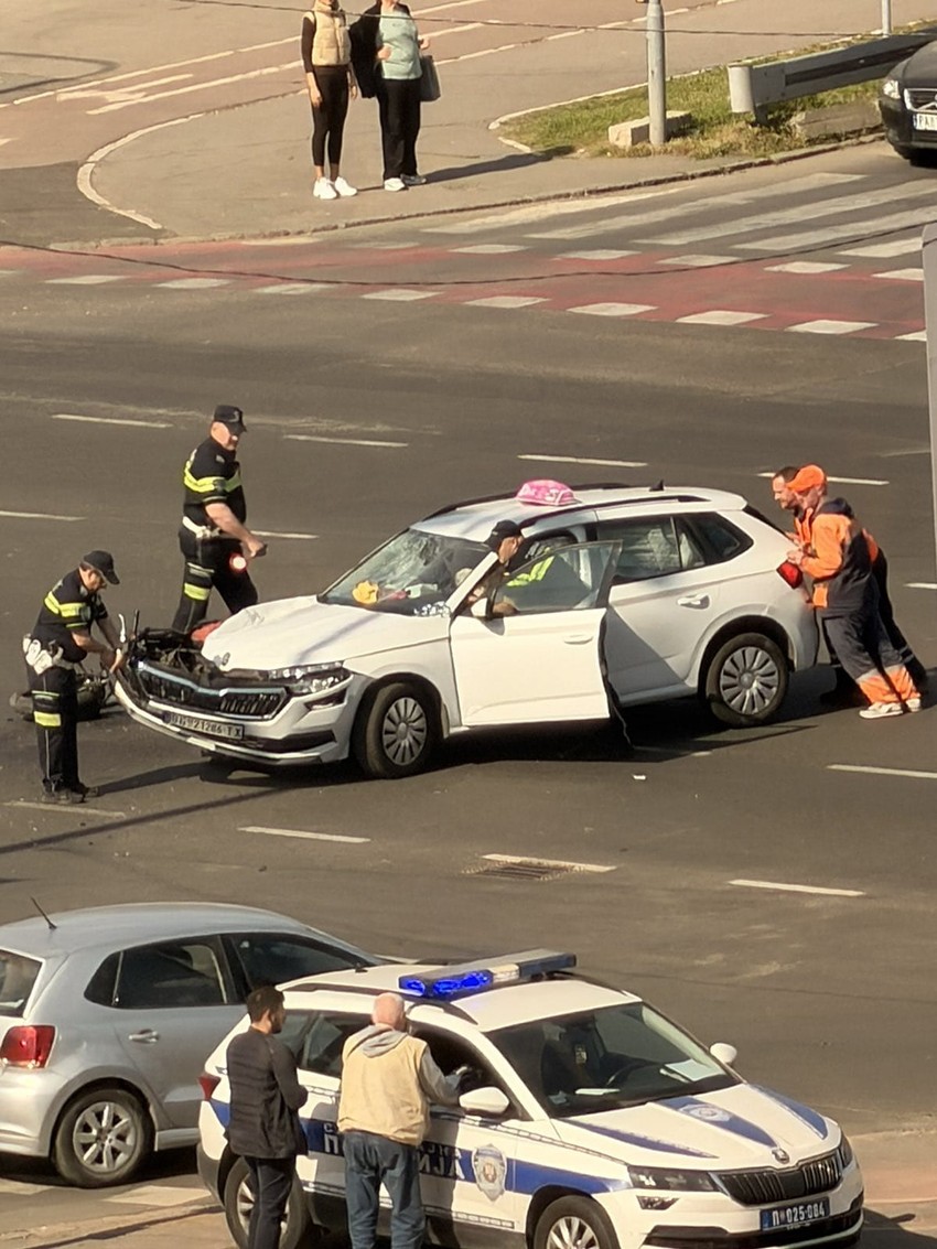 Saobraćajna nesreća na Novom Beogradu 