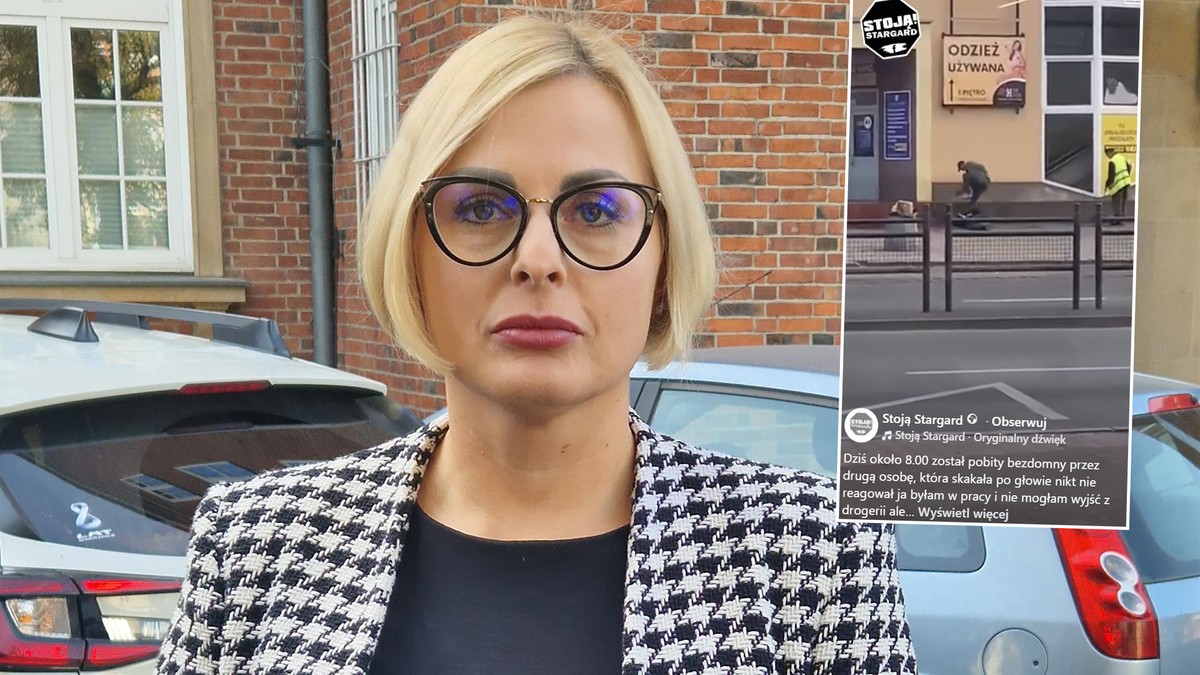 Makabra w Stargardzie. Brutalnie pobił leżącego mężczyznę. Wszystko zostało nagrane