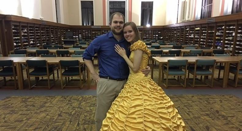 This beauty and the beast proposal shows that happy endings still exist