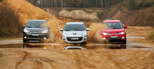 Citroen C-Crosser, Mitsubishi Outlander i Peugeot 4007 - Trójka z jednej stajni