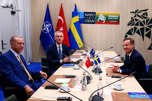 Recep Tayyip Erdoğan, Jens Stoltenberg i Ulf Kristersson