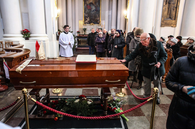 Pożegnanie kardynała Józefa Glempa w kościele Wizytek