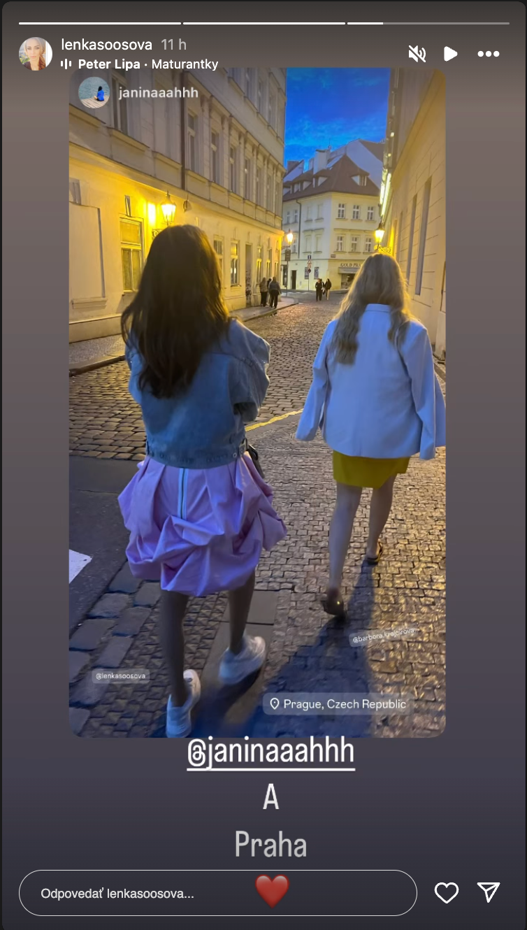 Lenka Šóošová si po konci v Markíze vyrazila s kamarátkami do Prahy.