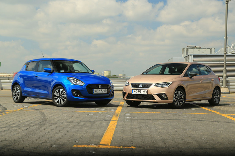 Seat Ibiza kontra Suzuki Swift - oba z miasta, ale z różnych dzielnic