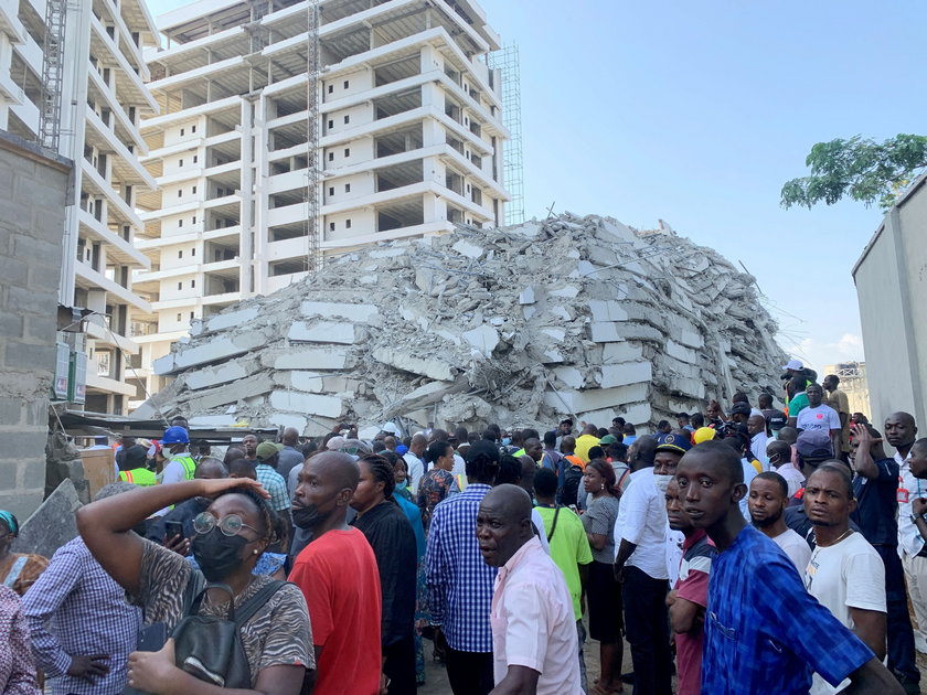 Nigeria. Katastrofa budowlana w Lagos