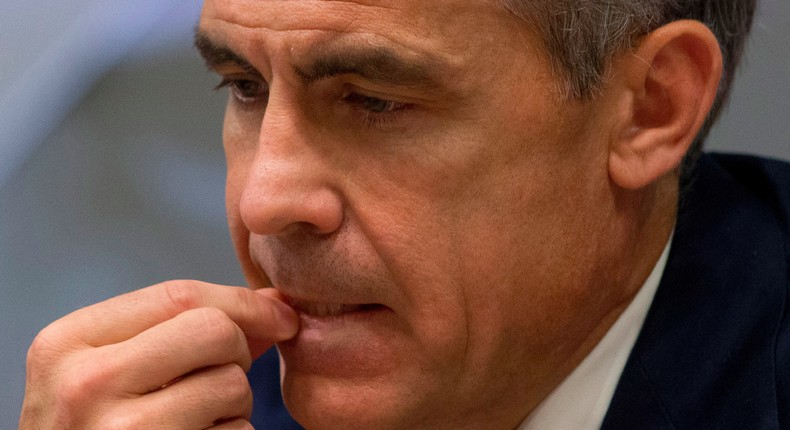 Governor of the Bank of England Mark Carney hosts a quarterly Inflation Report press conference at the Bank of England in central London, Britain August 4, 2016.