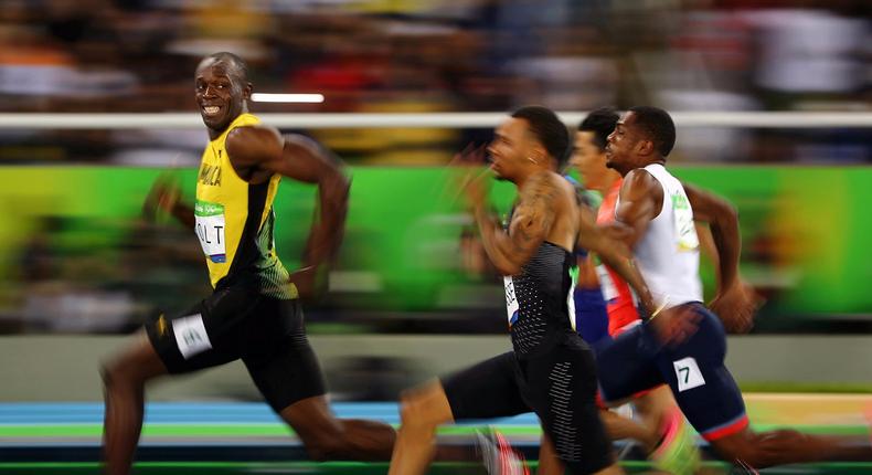Usain Bolt was captured in one of the great sports photos ever at the Rio Olympics.