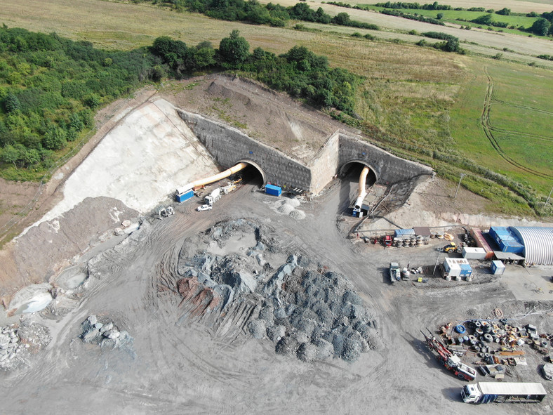 Tunel na Dolnym Śląsku między Bolkowem a Kamienną Górą