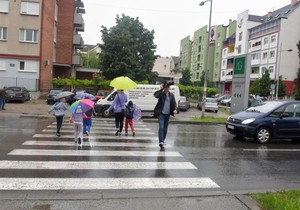 Novi Sad15694  Nebezbedan pesacki prelaz bulevar cara lazara foto Nenad MIhajlovic