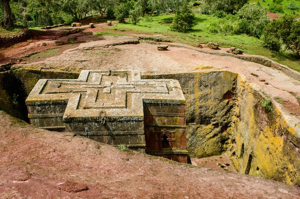 The church of Saint George, Lalibela, Ethiopia