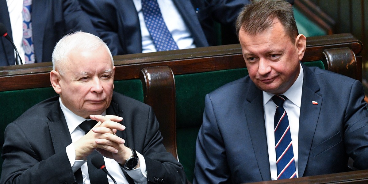 Jarosław Kaczyński i Mariusz Błaszczak